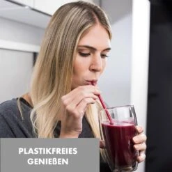 Glaswerk Salizzada Glasstrohhalme 7 Stück 0,8 X 20 Cm (ØxH) Holzhalterung Bürste -Küchenbedarf Geschäft 10036366 de 0003 logo