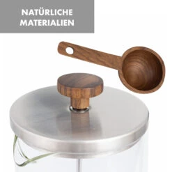 Glaswerk Ristretto French Press 1 Liter Borosilikatglas Edelstahl Walnussholz -Küchenbedarf Geschäft 10036368 de 0007 logo