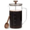 Glaswerk Ristretto French Press 1 Liter Borosilikatglas Edelstahl Walnussholz