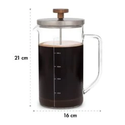 Glaswerk Ristretto French Press 1 Liter Borosilikatglas Edelstahl Walnussholz -Küchenbedarf Geschäft 10036368 yy 0008 logo