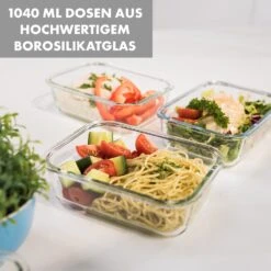 Jardine Frischhaltedosen 3er Set 1040 Ml Borosilikatglas Deckel -Küchenbedarf Geschäft 10036371 de 0003 logo