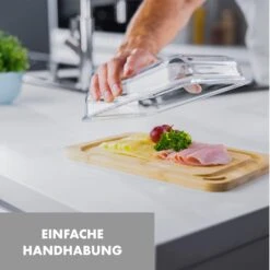 Glaswerk Hermatige Aufschnittbox Mit Glasdeckel 2er Set Borosilikatglas Bambus Schneidebret -Küchenbedarf Geschäft 10036374 de 0003 logo