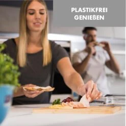 Glaswerk Hermatige Aufschnittbox Mit Glasdeckel 2er Set Borosilikatglas Bambus Schneidebret -Küchenbedarf Geschäft 10036374 de 0005 logo