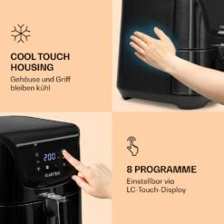 AeroVital Deluxe Heißluftfritteuse 1700W 5,4 Liter Edelstahl -Küchenbedarf Geschäft 10036476 de 0004 logo