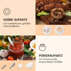 Mighty Mince Elektrischer Fleischwolf 500 - 1361 Watt 3 Lochscheiben 11 Mighty Mince Elektrischer Fleischwolf 500 - 1361 Watt 3 Lochscheiben -Küchenbedarf Geschäft 10036478 de 0004 logo