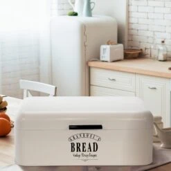 Delaware Brotkasten Metall 42x16x24,5 Cm Klappdeckel Lüftungslöcher -Küchenbedarf Geschäft 10037442 yy 0004 logo