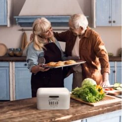 Delaware Brotkasten Metall 30x16x20,5 Cm Klappdeckel Lüftungslöcher -Küchenbedarf Geschäft 10037443 yy 0004 logo