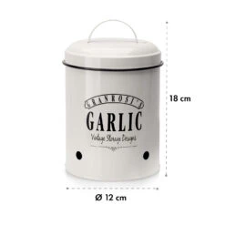 Montana Knoblauchtopf Emaille-Stahlblech 12 X 18 Cm (ØxH) Rostfrei -Küchenbedarf Geschäft 10037445 yy 0006 logo