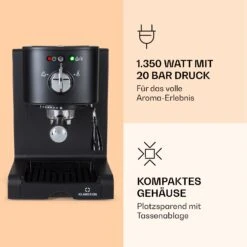 Passionata 20 Espressomaschine 20 Bar 6 Tassen 1,25 Liter Milchschaum -Küchenbedarf Geschäft 10037855 de 0003 logo