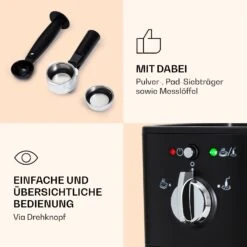Passionata 20 Espressomaschine 20 Bar 6 Tassen 1,25 Liter Milchschaum -Küchenbedarf Geschäft 10037855 de 0006 logo