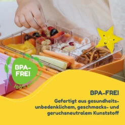 Schmatzfatz Junior Lunchbox 6 Fächer 21,3 X 15 X 4,5 Cm (BxHxT) -Küchenbedarf Geschäft 10037943 de 0002 usp