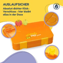 Schmatzfatz Junior Lunchbox 6 Fächer 21,3 X 15 X 4,5 Cm (BxHxT) -Küchenbedarf Geschäft 10037943 de 0003 usp