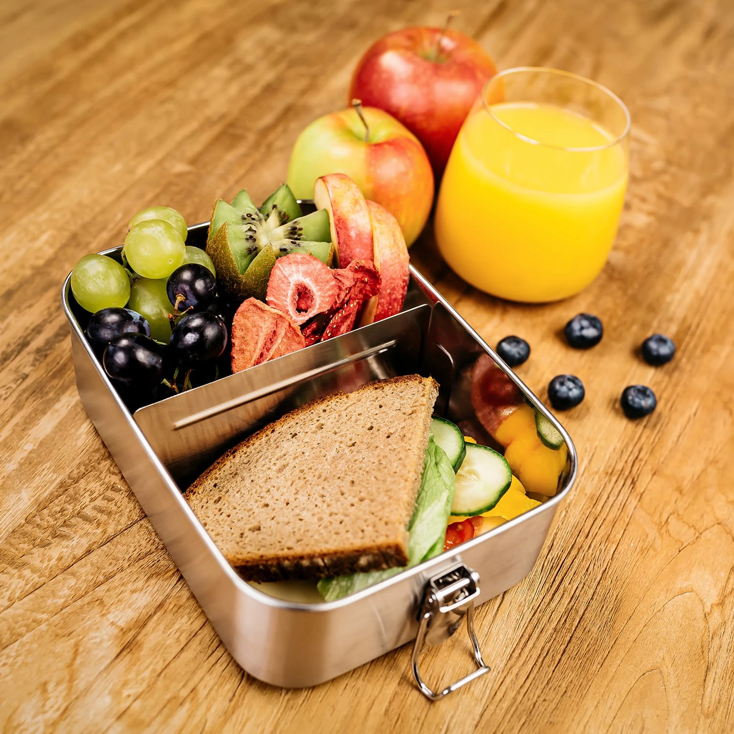 Schmatzfatz Eco Lunchbox 1200ml 19,5 X 14,5 X 6,5 Cm (BxHxT) Edelstahl 5 Schmatzfatz Eco Lunchbox 1200ml 19,5 X 14,5 X 6,5 Cm (BxHxT) Edelstahl – Bild 5