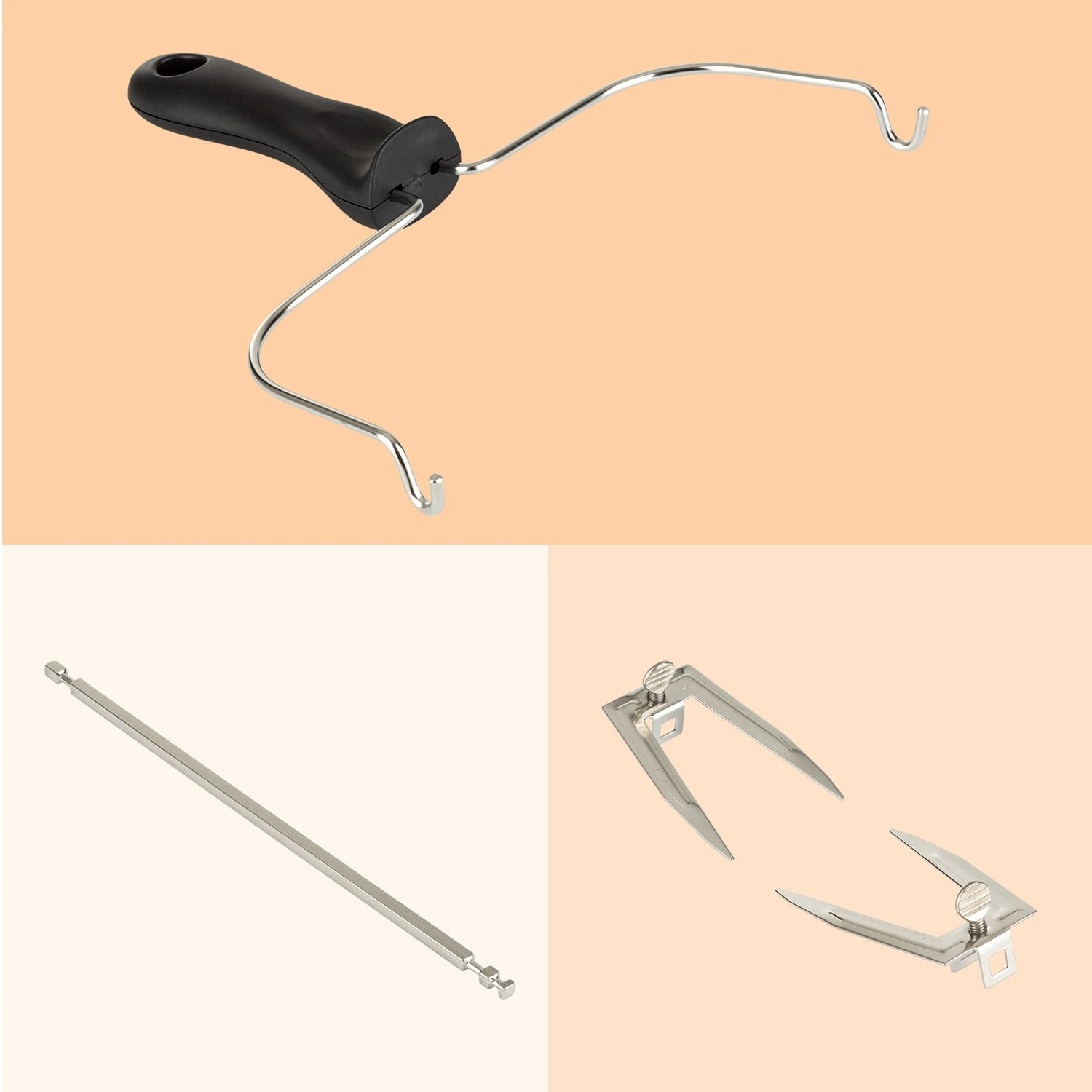 AeroVital Cube Chef Heißluftfritteuse Rotisseriespieß & Drehspießheber Edelstahl 2 AeroVital Cube Chef Heißluftfritteuse Rotisseriespieß & Drehspießheber Edelstahl – Bild 2