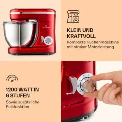 Bella Mini Rührmaschine 1200 W 6 Stufen 4 Liter Edelstahl Pulsfunktion -Küchenbedarf Geschäft 10037979 de 0003 logo