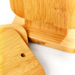 6er-Set Bambus-Frühstücksbrett Mit Ständer 22 X 0,9 X 16 Cm (BxHxT) Pflegeleicht -Küchenbedarf Geschäft 10038024 yy 0003 logo