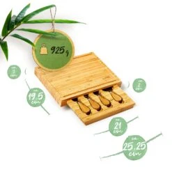 Käsebrett Mit Messerfach 25,2x3x19,5 Cm 4 Spezialmesser Pflegeleicht 13 Käsebrett Mit Messerfach 25,2x3x19,5 Cm 4 Spezialmesser Pflegeleicht -Küchenbedarf Geschäft 10038079 yy 0007 logo