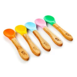 5er-Set Kinderlöffel Löffelstiel: Bambus Laffe: Silikon Bunt -Küchenbedarf Geschäft 10038081 yy 0005 logo