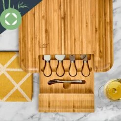 XXL-Käsebrett Schublade 34 X 4,5 X 34 Cm Käsebesteck Pflegeleicht -Küchenbedarf Geschäft 10038083 yy 0004 logo