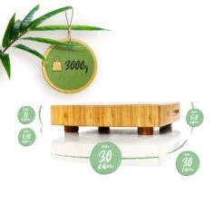 Bambus-Hackbrett 30 X 6,8 X 30 Cm (BxHxT) Standfüße Haltegriff Pflegeleicht 13 Bambus-Hackbrett 30 X 6,8 X 30 Cm (BxHxT) Standfüße Haltegriff Pflegeleicht -Küchenbedarf Geschäft 10038092 yy 0007 logo