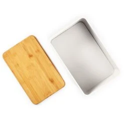 Stigby 2-in-1 Brotkasten Mit Schneidebrett Metallblech Bambus -Küchenbedarf Geschäft 10038121 yy 0003 logo