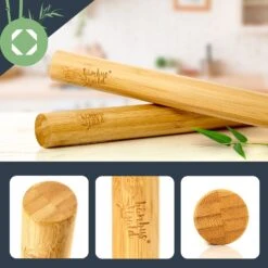 Teigroller 2er-Set 100 % Bambus 30/40 X 3,3 Cm (LxØ) Glatt Bambus -Küchenbedarf Geschäft 10038123 yy 0002 logo