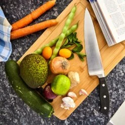 Batvik Bambus-Schneidebrett 38x1,5x27 Cm Messerschonend Saftrille -Küchenbedarf Geschäft 10038167 yy 0002 logo