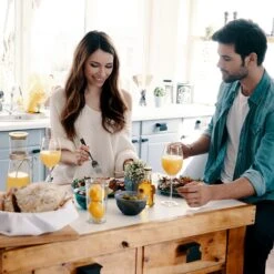 Glaskaraffe Mit Bambusdeckel Borosilikatglas Hitzebeständig -Küchenbedarf Geschäft 10038230 yy 0002 logo