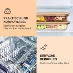Aufschnittbox Mit Deckel 1,6 Liter 2er Set Glas Bambus Hitzebeständig -Küchenbedarf Geschäft 10038231 de 0004 logo