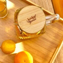 Karaffe Borosilikatglas Bambusdeckel Filteraufsatz Silikonring -Küchenbedarf Geschäft 10038237 yy 0006 logo