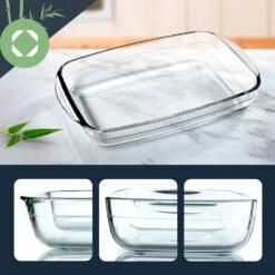 Ofenform 2600 Ml 355 X 55 X 220 Mm Hochwertiges Glas -Küchenbedarf Geschäft 10038266 yy 0003 logo