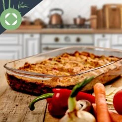 Ofenform 2600 Ml 355 X 55 X 220 Mm Hochwertiges Glas -Küchenbedarf Geschäft 10038266 yy 0006 logo