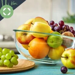 Glasschüssel 3200 Ml Bambusdeckel Verschließbar BPA-frei Größe XL -Küchenbedarf Geschäft 10038269 yy 0004 logo