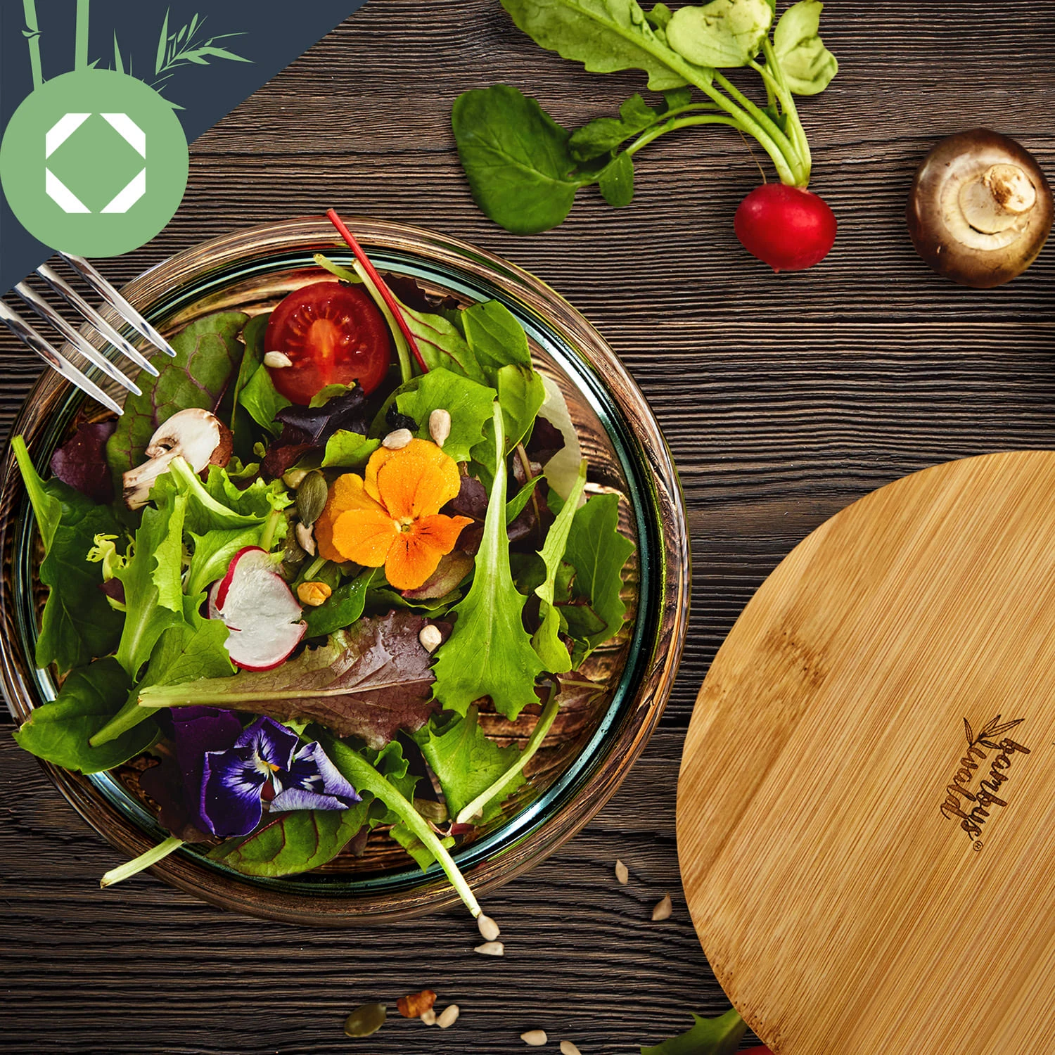 Glasschüssel 2200 Ml Bambusdeckel Verschließbar BPA-frei Größe L 6 Glasschüssel 2200 Ml Bambusdeckel Verschließbar BPA-frei Größe L – Bild 6