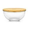 Glasschüssel 865 Ml Bambusdeckel Verschließbar BPA-frei Größe S