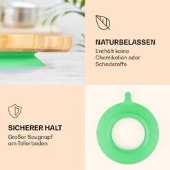 Kindergeschirr Bambusteller & Löffel 250 Ml Inkl. Saugnapf 18 X 18 Cm -Küchenbedarf Geschäft 10038291 de 0003 logo