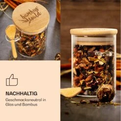 Gewürzgläser Mit Bambuslöffel 6 Stück Je 200 Ml Luftdicht -Küchenbedarf Geschäft 10038292 de 0006 logo