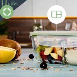 Lunchboxen Mit Unterteilung 4er-Set Je 1040 Ml 3 Fächer Auslaufsicher -Küchenbedarf Geschäft 10038293 yy 0005 logo
