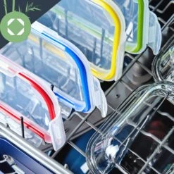 Lunchboxen Mit Unterteilung 4er-Set Je 1040 Ml 3 Fächer Auslaufsicher -Küchenbedarf Geschäft 10038293 yy 0006 logo