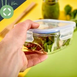 Quadratische Glasbox 800 Ml, 620 Ml, 320 Ml Mit Deckel Luftdicht Auslaufsicher -Küchenbedarf Geschäft 10038294 yy 0007 logo