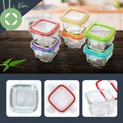 Mini Frischhaltedosen 6er-Set Je 160ml Spülmaschinenfest Auslaufsicher -Küchenbedarf Geschäft 10038297 yy 0003 logo