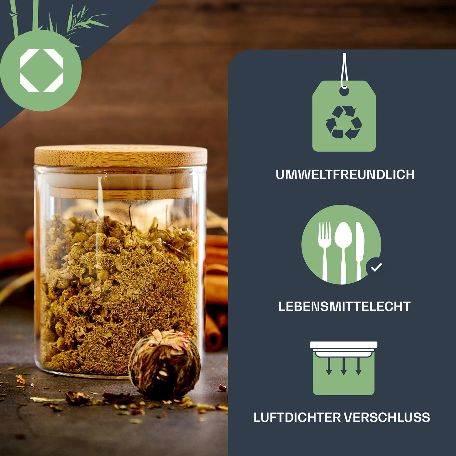 Runde Gläser Bambusdeckel 10 Stück Je 150 Ml Luftdicht 3 Runde Gläser Bambusdeckel 10 Stück Je 150 Ml Luftdicht – Bild 3