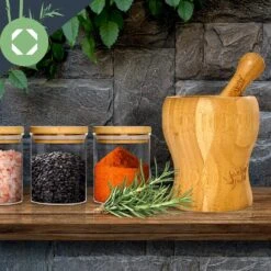 Runde Gläser Bambusdeckel 10 Stück Je 150 Ml Luftdicht 13 Runde Gläser Bambusdeckel 10 Stück Je 150 Ml Luftdicht -Küchenbedarf Geschäft 10038299 yy 0006 logo