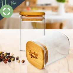 Eckige Gläser Bambusdeckel 10 Stück Je 150 Ml Luftdicht 11 Eckige Gläser Bambusdeckel 10 Stück Je 150 Ml Luftdicht -Küchenbedarf Geschäft 10038300 yy 0004 logo