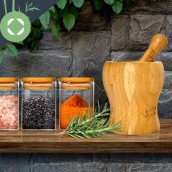 Eckige Gläser Bambusdeckel 10 Stück Je 150 Ml Luftdicht 13 Eckige Gläser Bambusdeckel 10 Stück Je 150 Ml Luftdicht -Küchenbedarf Geschäft 10038300 yy 0006 logo