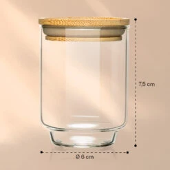 Gewürzgläser Bambusdeckel 10 Stück Je 150 Ml Luftdicht Stapelbar -Küchenbedarf Geschäft 10038311 yy 0008 logo