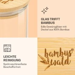 Runde Gläser Bambusdeckel 10 Stück Je 150 Ml Luftdicht 9 Runde Gläser Bambusdeckel 10 Stück Je 150 Ml Luftdicht -Küchenbedarf Geschäft 10038312 de 0005 logo