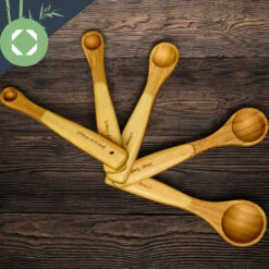 Messlöffel-Set Back- Und Kochbesteck Ideales Abmessen 5er-Set Bambus -Küchenbedarf Geschäft 10038313 yy 0004 logo
