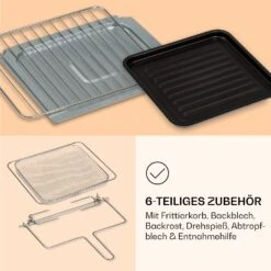 AeroVital Jumbo 3-in-1 Heißluftfritteuse Toaster Dörrautomat 1550 W 18 Liter -Küchenbedarf Geschäft 10038339 de 0007 logo