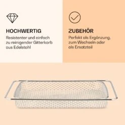 AeroVital Jumbo Heißluftfritteuse Gitterkorb Edelstahl -Küchenbedarf Geschäft 10038341 de 0003 logo